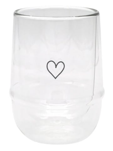 Eulenschnitt Glas "Herz" - 340 ml