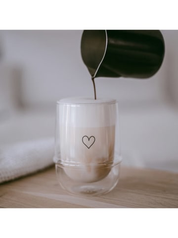 Eulenschnitt Glas "Herz" - 340 ml