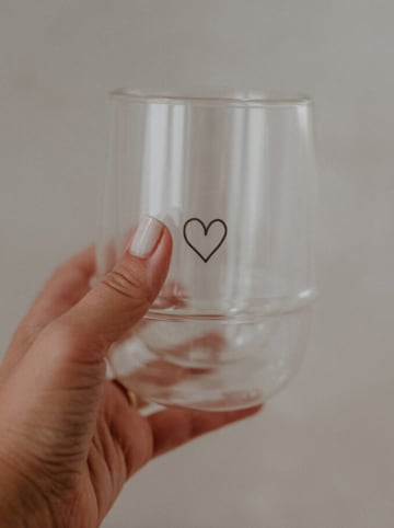 Eulenschnitt Glas "Herz" - 340 ml