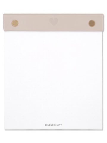 Eulenschnitt Notatnik w kolorze białym - 15 x 15 cm ​
