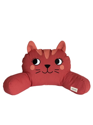 roommate Kinderwagenkissen "Cat" in Rot - (L)50 x (B)40 cm