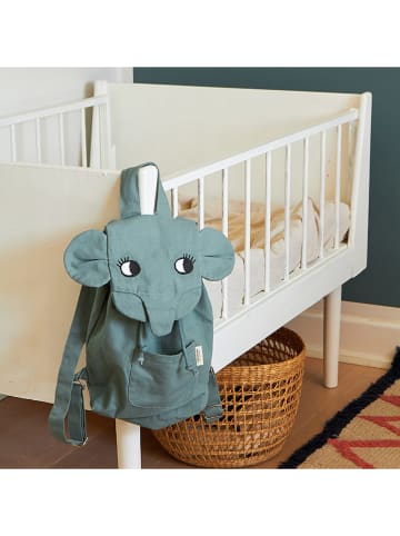 roommate Plecak "Elephant" w kolorze ciemnozielonym - 31 x 28 cm