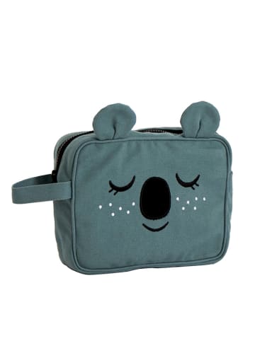 roommate Kosmetiktasche "Koala" in Dunkelgrün - (L)22 x (B)17 cm
