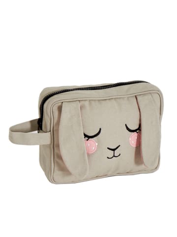 roommate Kosmetiktasche "Bunny" in Beige - (L)22 x (B)17 cm