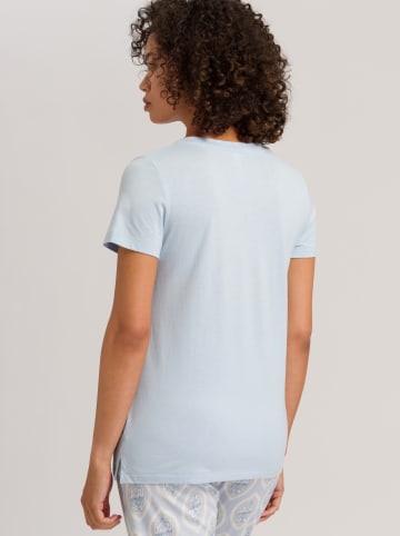Hanro Koszulka w kolorze błękitnym