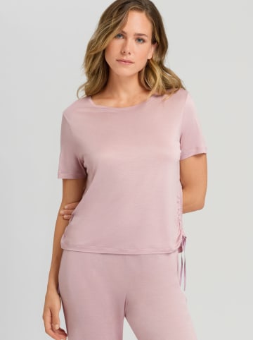 Hanro Koszulka piżamowa w kolorze jasnoróżowym