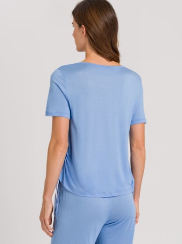 Hanro Koszulka piżamowa w kolorze błękitnym