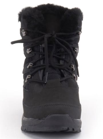 Warmbat Leder-Winterboots in Schwarz