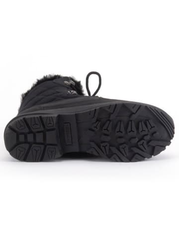 Warmbat Leder-Winterboots in Schwarz