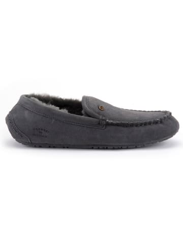 Warmbat Leder-Hausschuhe "Earlwood" in Grau