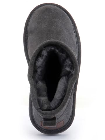 Warmbat Leder-Boots "Wallaby" in Grau