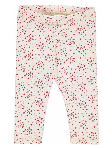 müsli Leggings in Creme/ Rot