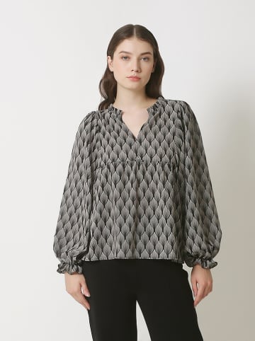 Smashed Lemon Blouse zwart/wit