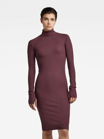 G-Star Strickkleid in Bordeaux