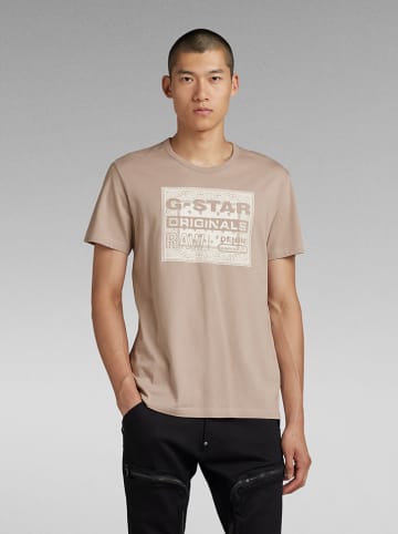 G-Star Koszulka w kolorze szaroróżowym