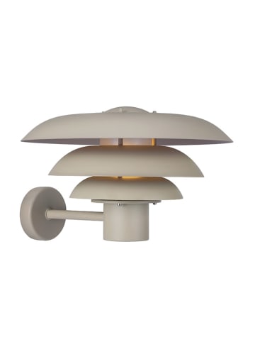 Nordlux Zewnętrzna lampa ścienna "Kurnos" w kolorze kremowym - Ø 35 cm