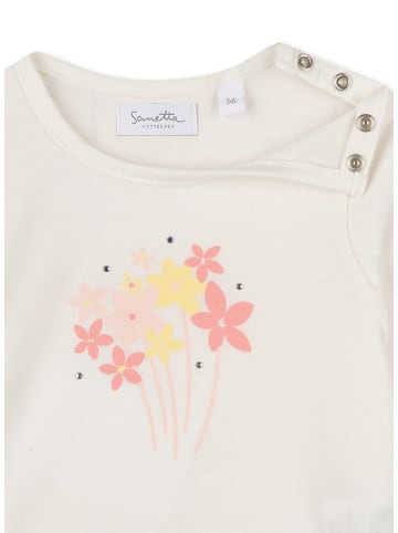 Sanetta Kidswear Koszulka w kolorze jasnoróżowo-kremowym