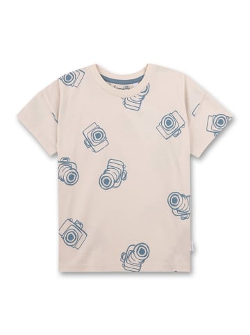 Sanetta Kidswear Koszulka w kolorze kremowo-niebieskim