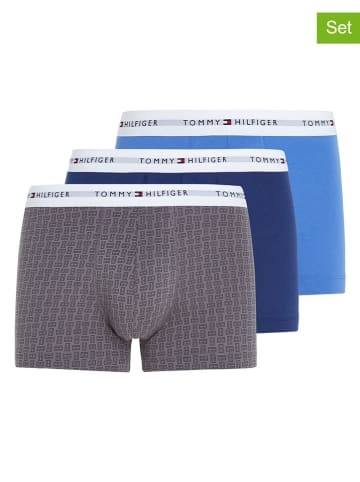 Tommy Hilfiger 3-delige set: boxershorts grijs/blauw/lichtblauw