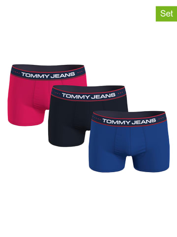 Tommy Hilfiger 3er-Set: Boxershorts in Pink/ Schwarz/ Blau