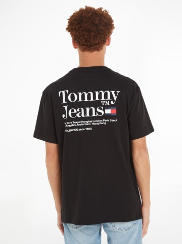 TOMMY JEANS Koszulka w kolorze czarnym