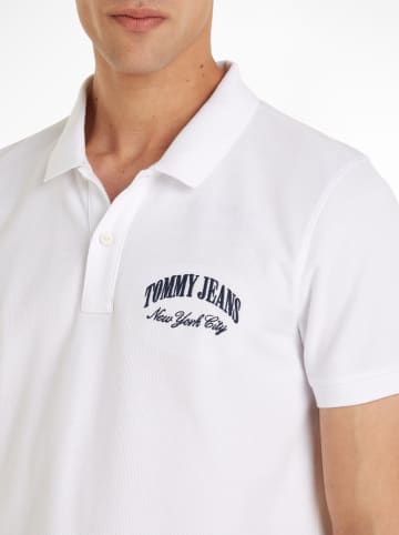 TOMMY JEANS Koszulka polo w kolorze białym