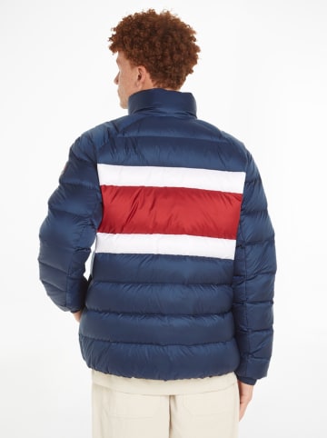 Tommy Hilfiger Donsjas donkerblauw/rood