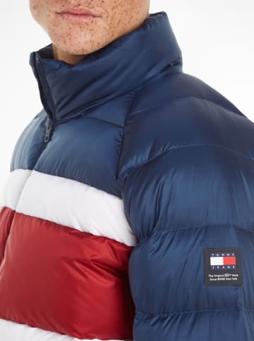 Tommy Hilfiger Donsjas donkerblauw/rood