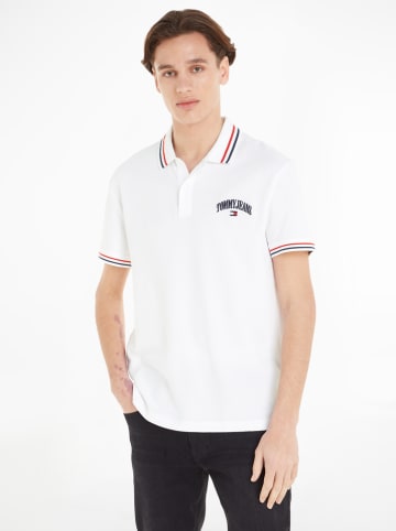 TOMMY JEANS Koszulka polo w kolorze białym