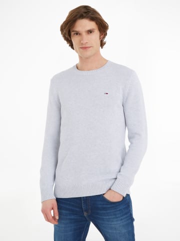 TOMMY JEANS Pullover in Hellgrau