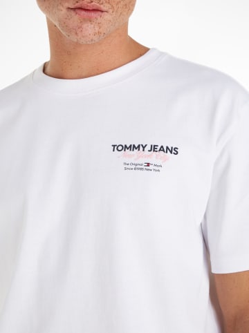 TOMMY JEANS Koszulka w kolorze białym