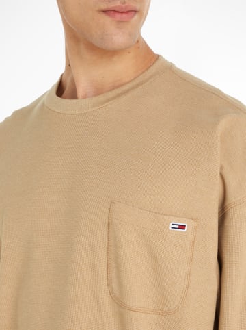TOMMY JEANS Sweatshirt in Beige