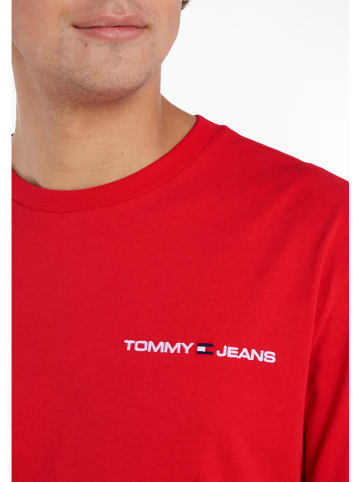 TOMMY JEANS Koszulka w kolorze czerwonym