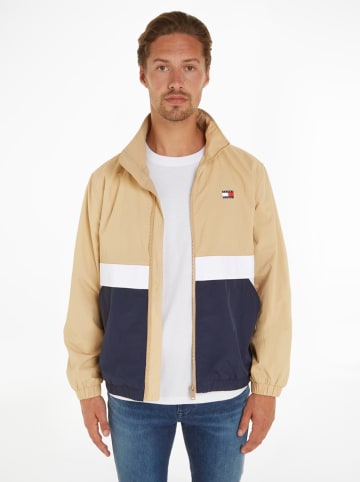 Tommy Hilfiger Blouson in Beige/ Dunkelblau