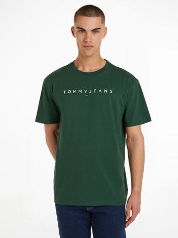 TOMMY JEANS Koszulka w kolorze zielonym