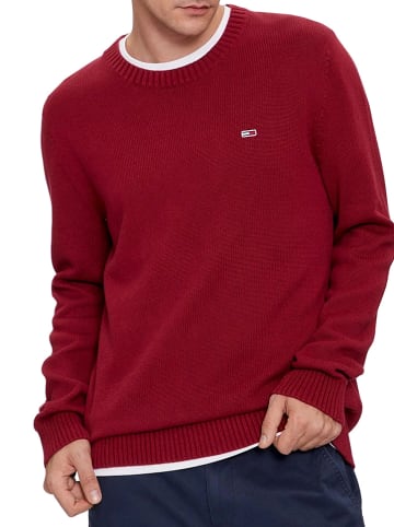 TOMMY JEANS Sweter w kolorze bordowym