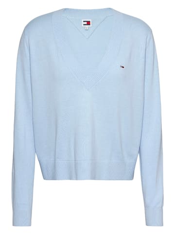 TOMMY JEANS Sweter w kolorze błękitnym