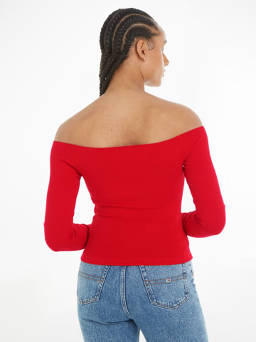 TOMMY JEANS Pullover in Rot