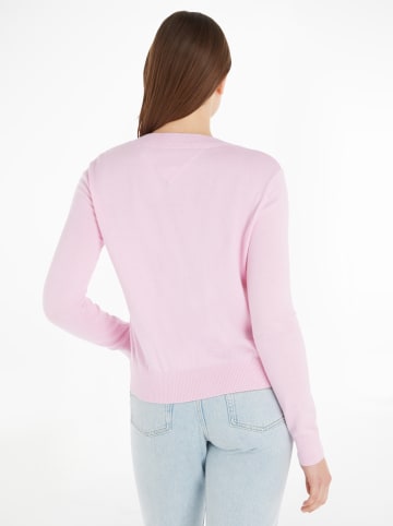 TOMMY JEANS Pullover in Rosa