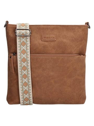 Beagles Umhängetasche in Cognac - (B)26 x (H)25 x (T)4 cm