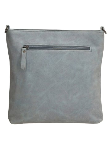 Beagles Umhängetasche in Hellblau/ Grau - (B)26 x (H)25 x (T)4 cm