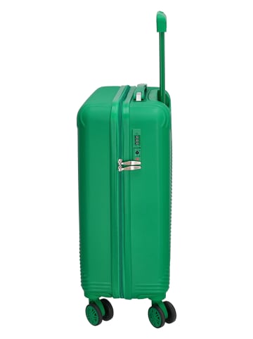 Beagles Hardcase-trolley groen - (B)36 x (H)54 x (D)20 cm