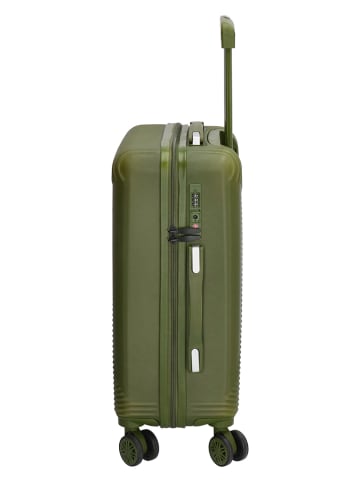 Beagles Hardcase-Trolley in Khaki - (B)36 x (H)54 x (T)20 cm
