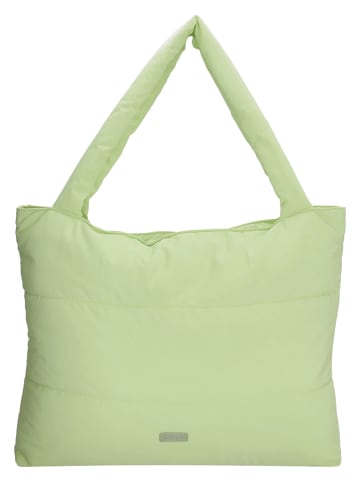 Beagles Shopper bag w kolorze limonkowym - 55 x 40 x 7 cm