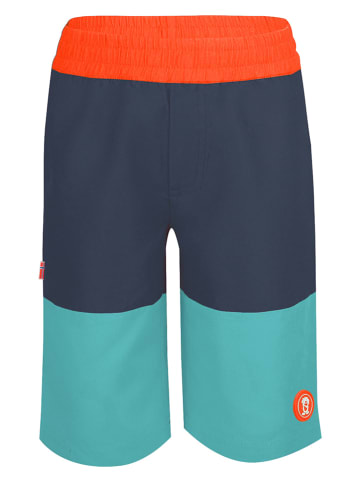 Trollkids Zwemshort "Kroksand" oranje/turquoise/donkerblauw