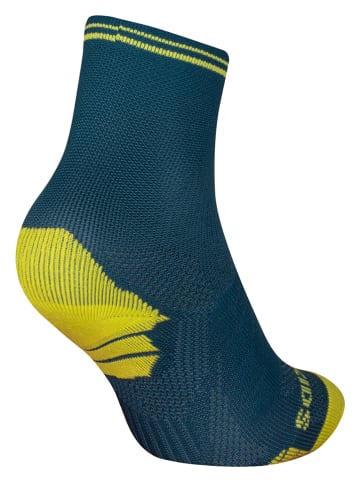 Trollkids 2er-Set: Wandersocken "Mid Cut Socks III" in Petrol