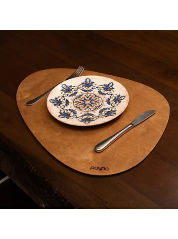 Violeta Home 4-delige set: placemats lichtbruin - (B)45 x (D)33 cm