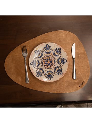 Violeta Home 4-delige set: placemats lichtbruin - (B)45 x (D)33 cm