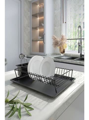 Violeta Home Suszarka w kolorze czarnym do naczyń - 35,5 x 11 x 29,5 cm