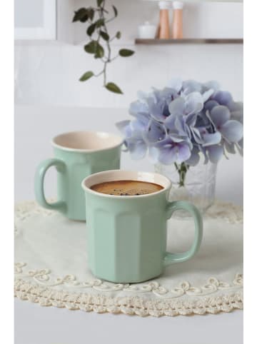 Hermia 6er-Set: Kaffeetassen in Mint - 270 ml